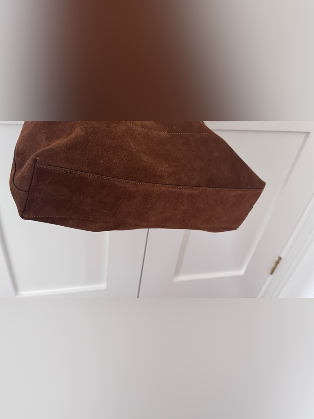 Coach Brooklyn 39 in Warm Brown Suede Hobo Bag - Picture 4 of 8